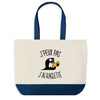 Sac de shopping bleu J'peux pas Raclette