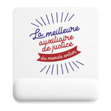 Tapis de souris ergonomique avec repose-poignet, accessoire bureau pour femme et homme, fête des pères, cadeau pas cher, idée cadeau fête des mères, secret santa, départ à la retraite, télétravail et gaming