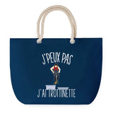Sac de plage Bleu anse corde J'peux Pas Trottinette