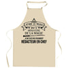 Cadeau Cuisinier cuisinière mère maman papa père mamie papi Vêtement Blouse de protection Barbecue Jardinage Tablier de Travail Tâches ménagères 