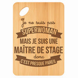 Planche bambou gravée personnalisée femme idée cadeau Fête des Mères apéro 30×20 prénom cuisine plateau fromage anniversaire noel maman mamie