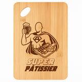 Planche bambou gravée personnalisée homme idée cadeau Fête des Pères apéro 30×20 prénom cuisine plateau fromage anniversaire noel papa papi 