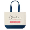 Sac de shopping bleu Chouchou en Vacances