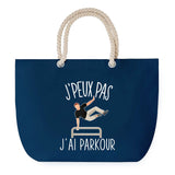 Sac de plage Bleu anse corde J'peux Pas Parkour