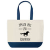 Sac de shopping bleu J'peux pas Équitation Cheval