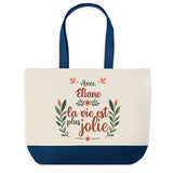 Sac Fête des Mères Mamie Famille Idée Cadeau anniversaire Noël Travail Boulot Métier Départ Retraite Collègue Femme cabas shopping plage