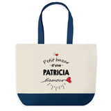 Sac de shopping bleu Bazar d'une Patricia d'amour