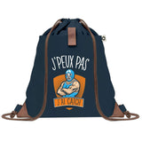 sac a dos bleu coton recycle avec pochette idee cadeau originale pour collegue ami prof ou membre de la famille cadeau mixte noel anniversaire secret santa ou depart au travail sac leger pratique et ecologique design breton moderne