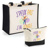 Cabas homme ou femme sac plage ou shopping tote bag pochette trousse Idée cadeau original pour anniversaire Noël travail départ retraite collègue famille fete des mères fetes des pères papa maman mamie papi