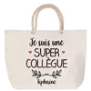 Sac Fête des Mères Mamie Famille Idée Cadeau anniversaire Noël Travail Boulot Métier Départ Retraite Collègue Femme cabas shopping plage