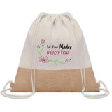 Sac Fête des Mères Mamie Maman Cadeau anniversaire Noël Travail Métier Départ Retraite Collègue Femme cabas shopping plage