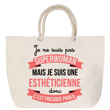 Sac Fête des Mères Mamie Famille Idée Cadeau anniversaire Noël Travail Boulot Métier Départ Retraite Collègue Femme cabas shopping plage