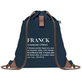 sac a dos homme bleu coton recycle avec pochette idee cadeau utile pour collegue papa ou ami cadeau homme noel anniversaire secret santa ou depart a la retraite sac durable pratique et robuste design sobre et elegant
