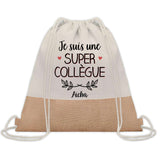 Sac Fête des Mères Mamie Maman Cadeau anniversaire Noël Travail Métier Départ Retraite Collègue Femme cabas shopping plage