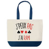 Sac de shopping bleu J'peux pas Rami
