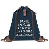 sac a dos homme bleu coton recycle avec pochette idee cadeau utile pour collegue papa ou ami cadeau homme noel anniversaire secret santa ou depart a la retraite sac durable pratique et robuste design sobre et elegant