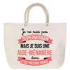 Sac Fête des Mères Mamie Famille Idée Cadeau anniversaire Noël Travail Boulot Métier Départ Retraite Collègue Femme cabas shopping plage