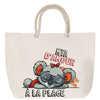 Sac Fête des Mères Mamie Famille Idée Cadeau anniversaire Noël Travail Boulot Métier Départ Retraite Collègue Femme cabas shopping plage