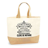 Sac Jute Fête des Mères Fêtes des Pères Mamie Papi Famille Idée Cadeau anniversaire Noël Travail Boulot Métier Départ Retraite Collègue Femme Homme