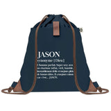 sac a dos homme bleu coton recycle avec pochette idee cadeau utile pour collegue papa ou ami cadeau homme noel anniversaire secret santa ou depart a la retraite sac durable pratique et robuste design sobre et elegant