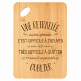 Planche bambou gravée personnalisée femme idée cadeau Fête des Mères apéro 30×20 prénom cuisine plateau fromage anniversaire noel maman mamie