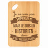 Planche bambou gravée personnalisée homme idée cadeau Fête des Pères apéro 30×20 prénom cuisine plateau fromage anniversaire noel papa papi 