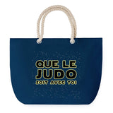 Sac de plage Bleu anse corde Judo soit avec toi