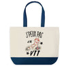 Sac de shopping bleu J'peux pas Vtt