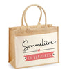 Sac Fête des Mères Mamie MAman Soeur Femme Famille Idée Cadeau anniversaire Noël Travail Boulot Métier Départ Retraite Collègue Femme cabas shopping plage