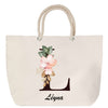 Sac Fête des Mères Mamie Famille Idée Cadeau anniversaire Noël Travail Boulot Métier Départ Retraite Collègue Femme cabas shopping plage