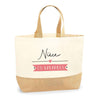 Sac Jute Fête des Mères Fêtes des Pères Mamie Papi Famille Idée Cadeau anniversaire Noël Travail Boulot Métier Départ Retraite Collègue Femme Homme