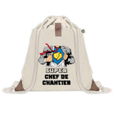 Sac à dos avec pochette Super Chef de Chantier