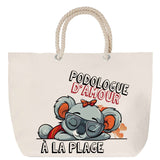 Sac Fête des Mères Mamie Famille Idée Cadeau anniversaire Noël Travail Boulot Métier Départ Retraite Collègue Femme cabas shopping plage