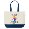 Sac de shopping bleu Boxe c'est la Vie