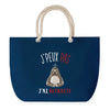 Sac de plage Bleu anse corde J'peux Pas Retraite