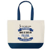 Sac de shopping bleu Filleul Superman