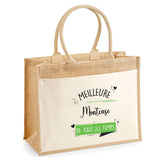 Sac Fête des Mères Mamie MAman Soeur Femme Famille Idée Cadeau anniversaire Noël Travail Boulot Métier Départ Retraite Collègue Femme cabas shopping plage
