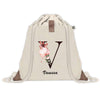 Sac à dos avec pochette Vanessa Lettre Fleur