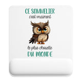 Tapis de souris ergonomique avec repose-poignet, accessoire bureau pour femme et homme, fête des pères, cadeau pas cher, idée cadeau fête des mères, secret santa, départ à la retraite, télétravail et gaming