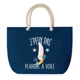 Sac de plage Bleu anse corde J'peux Pas Planche à Voile