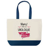Sac de shopping bleu Merci Urologue Géniale
