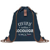Sac à dos Bleu avec pochette Certifié meilleur Sociologue