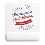 Tapis de souris ergonomique avec repose-poignet, accessoire bureau pour femme et homme, fête des pères, cadeau pas cher, idée cadeau fête des mères, secret santa, départ à la retraite, télétravail et gaming