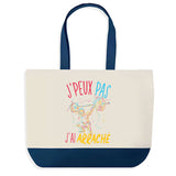 Sac de shopping bleu J'peux pas Arraché Haltérophilie