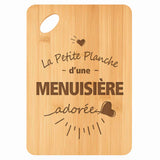 Planche bambou gravée personnalisée femme idée cadeau Fête des Mères apéro 30×20 prénom cuisine plateau fromage anniversaire noel maman mamie