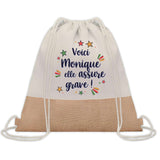 Sac Fête des Mères Mamie Famille Idée Cadeau anniversaire Noël Travail Boulot Métier Départ Retraite Collègue Femme cabas shopping plage