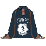 sac a dos bleu coton recycle avec pochette idee cadeau originale pour collegue ami prof ou membre de la famille cadeau mixte noel anniversaire secret santa ou depart au travail sac leger pratique et ecologique design breton moderne