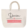 Sac Fête des Mères Mamie Famille Idée Cadeau anniversaire Noël Travail Boulot Métier Départ Retraite Collègue Femme cabas shopping plage