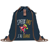 sac a dos bleu coton recycle avec pochette idee cadeau originale pour collegue ami prof ou membre de la famille cadeau mixte noel anniversaire secret santa ou depart au travail sac leger pratique et ecologique design breton moderne
