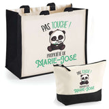Cabas femme sac plage ou shopping tote bag pochette trousse Idée cadeau original pour anniversaire Noël travail départ retraite collègue famille fete des mères maman mamie